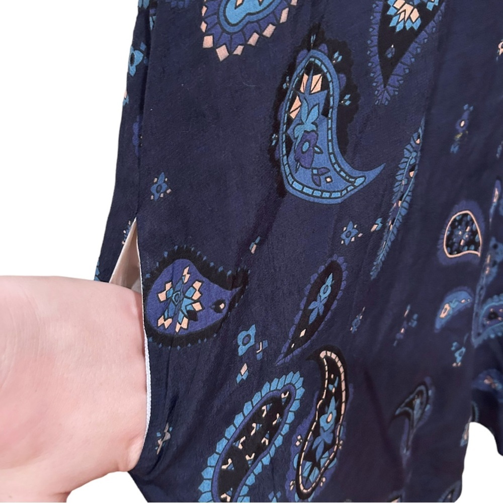 See by Chloe Navy Paisley Shift Dress with Pockets - Picture 4 of 8